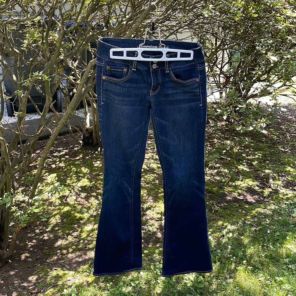American Eagle Jeans Size 2 Short Artist Medium to Dark Wash Very good condition
